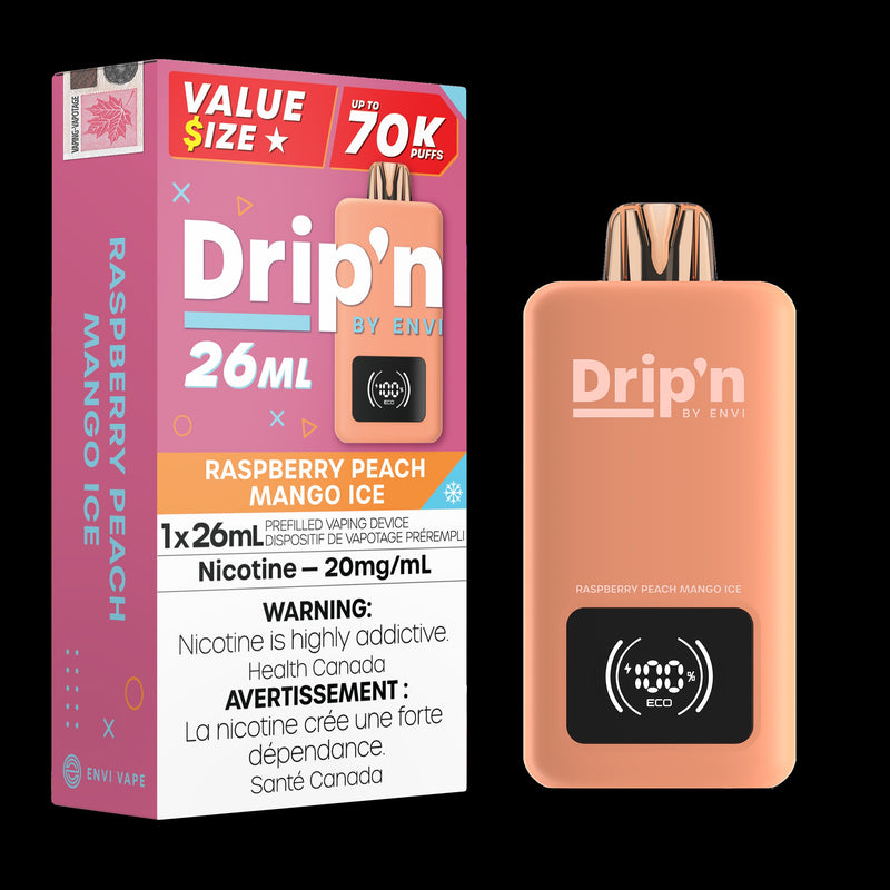 Drip'n 26ml - Raspberry Peach Mango Ice