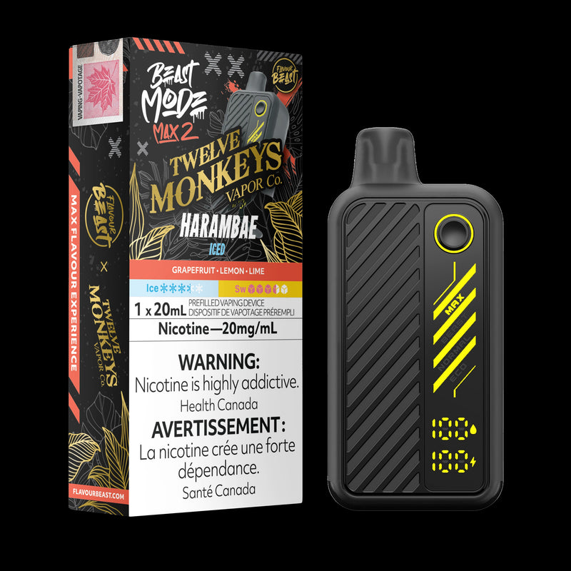 Flavour Beast Max 2 50k - 12M Harambae Iced