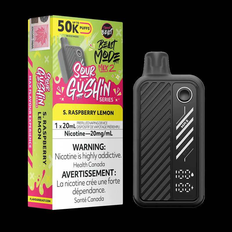 Flavour Beast Max 2 50k - Sour Gushin S. Raspberry Lemon