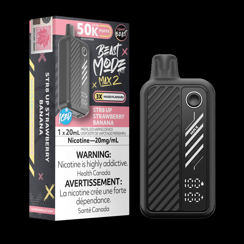 Flavour Beast Max 2 50k - STR8 UP Strawberry Banana