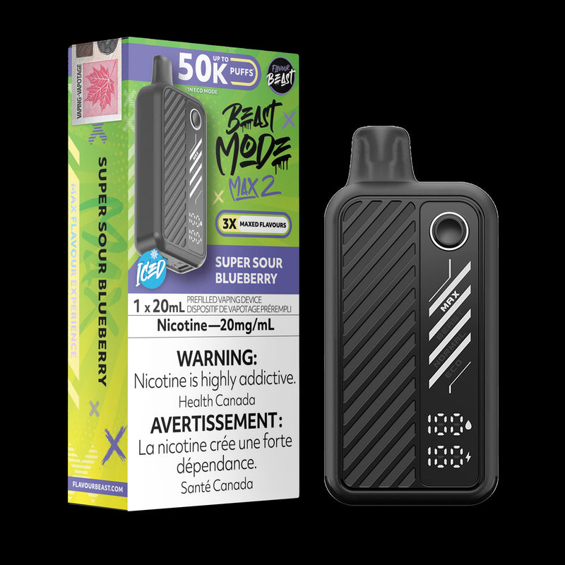 Flavour Beast Max 2 50k - Super Sour Blueberry