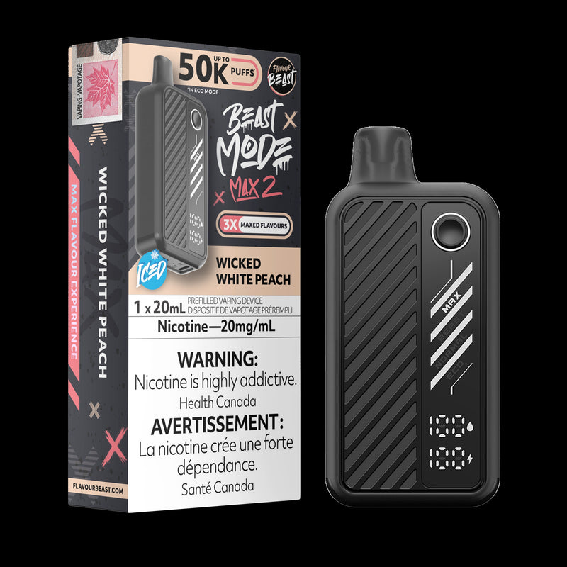 Flavour Beast Max 2 50k - Wicked White Peach