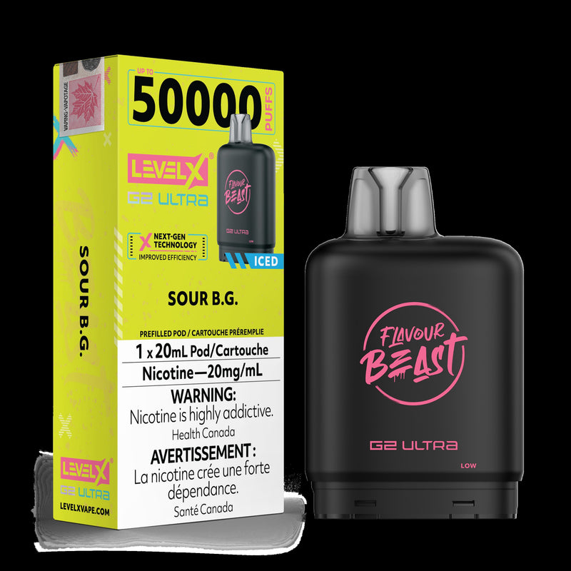 Level X Flavour Beast G2 ultra - Sour B.G. Iced