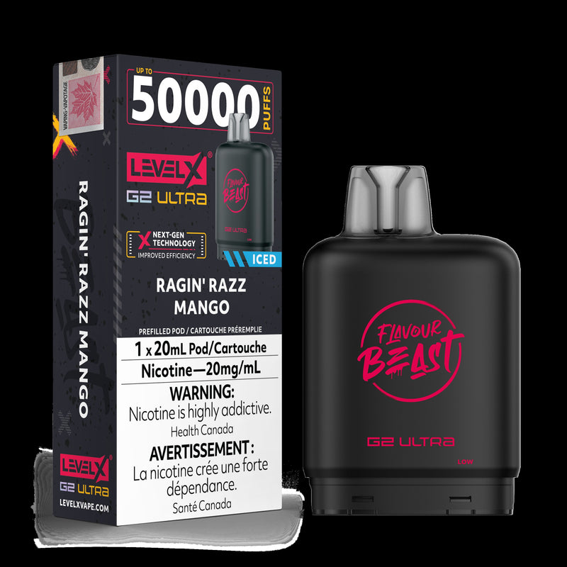 Level X Flavour Beast G2 ultra - Ragin' Razz Mango