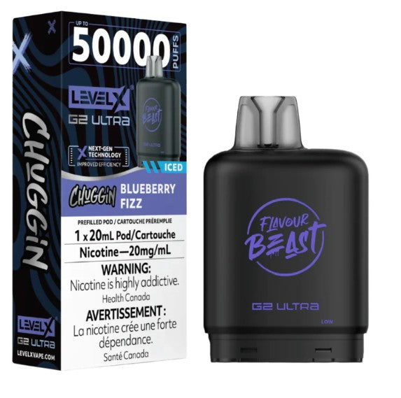 Level X Flavour Beast G2 ultra Chuggin' - Blueberry Sparkle