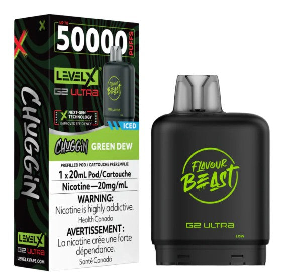 Level X Flavour Beast G2 ultra Chuggin' - Green Dew
