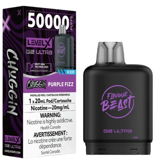 Level X Flavour Beast G2 ultra Chuggin'- Purple Sparkle