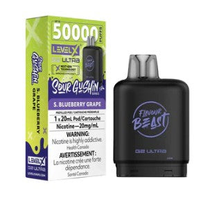 Level X Flavour Beast G2 ultra - Sour Gushin S. Blueberry Grape