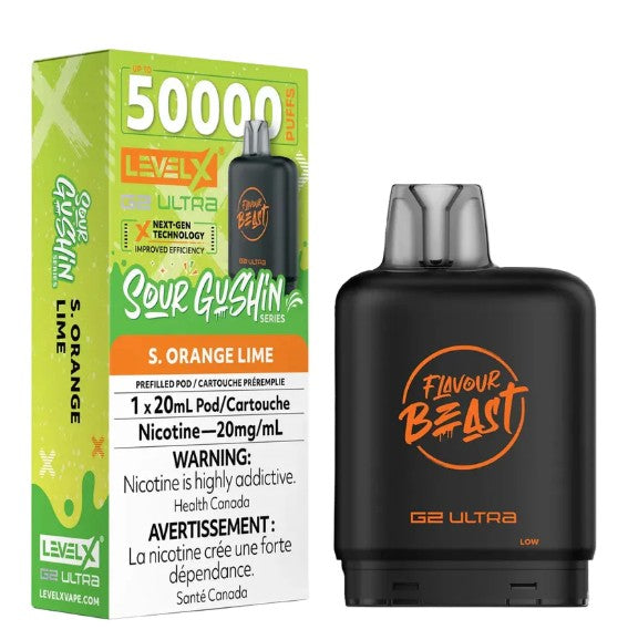 Level X Flavour Beast G2 ultra - Sour Gushin S. Orange Lime