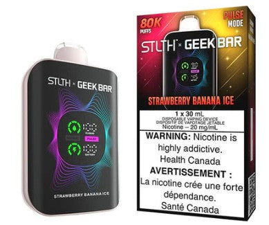STLTH X GeekBar 80k - Strawberry Banana Ice